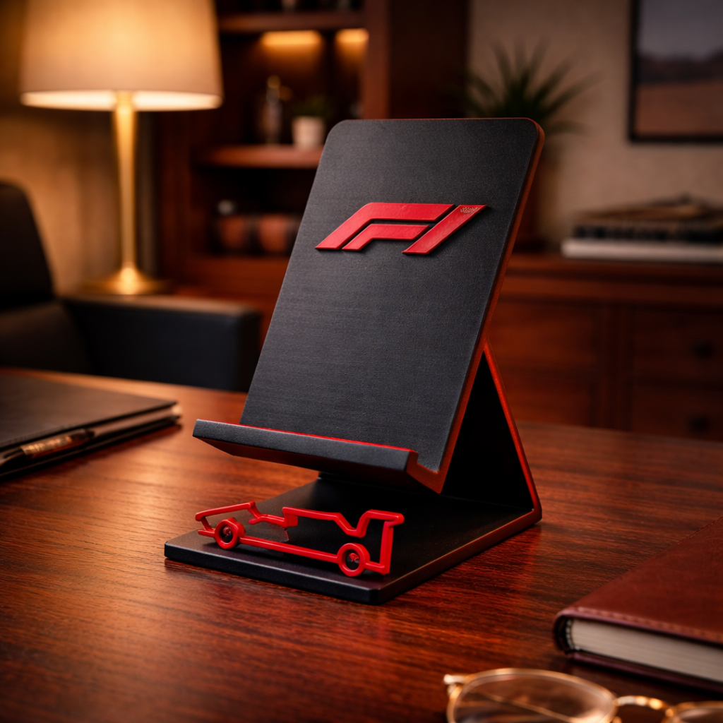 Suporte de Celular Fórmula 1 — Velocidade no Seu Setup