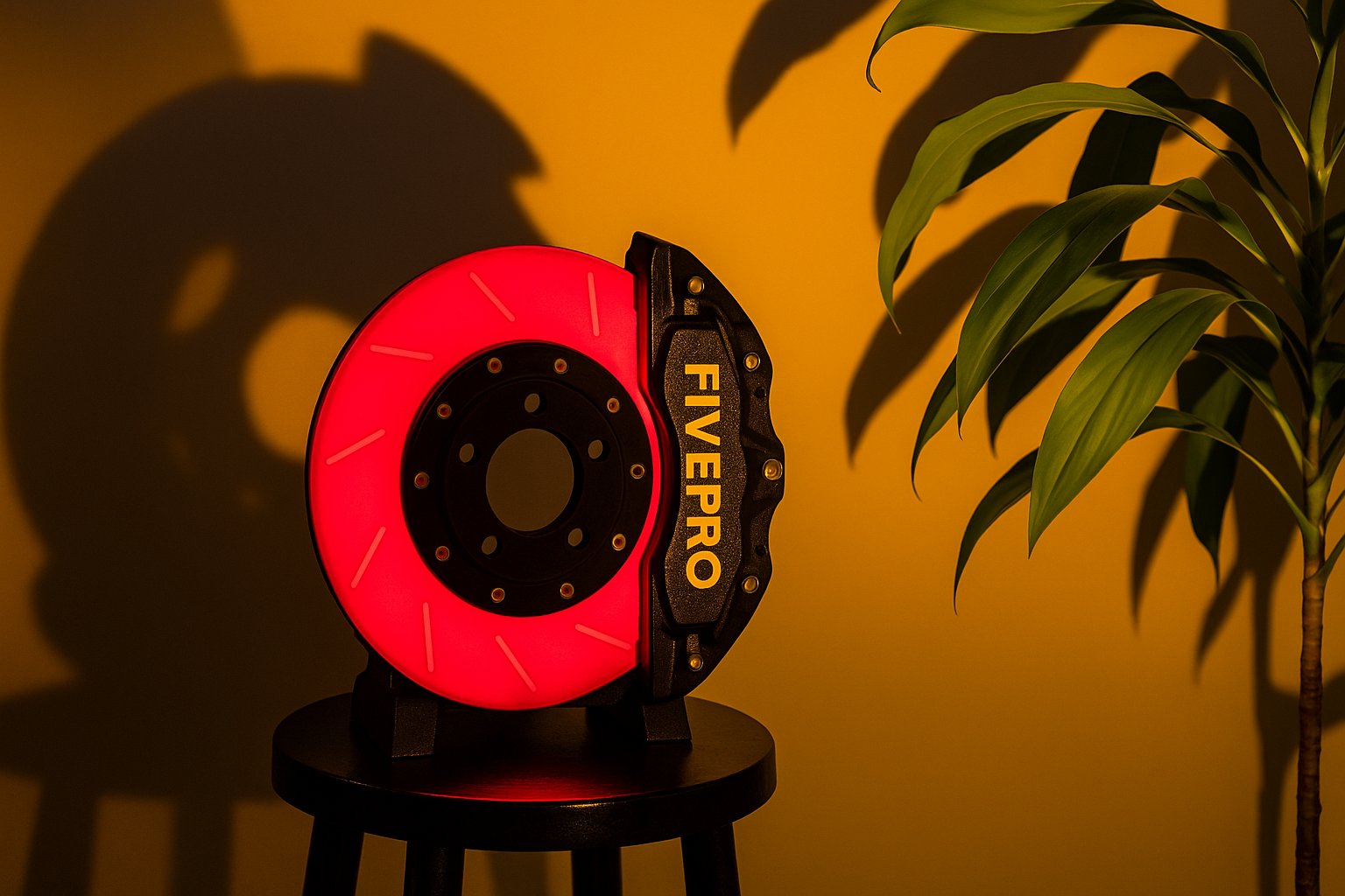 Luminária Pinça de Freio – Design Automotivo em 3D com Estilo Racing