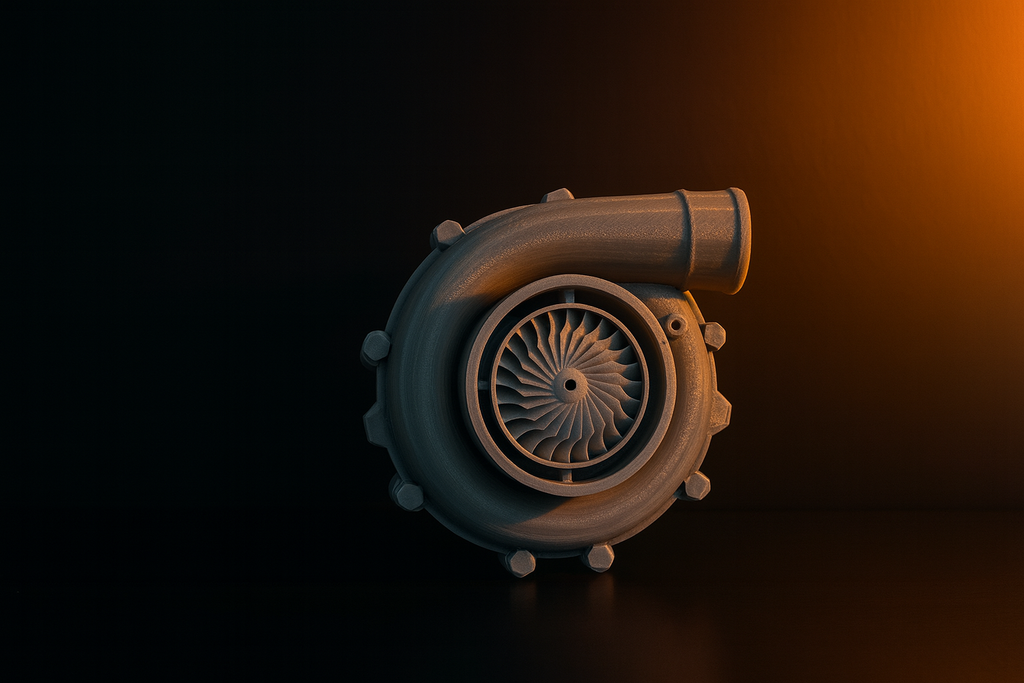 Turbina Decorativa 3D – Design Automotivo com Potência e Estilo